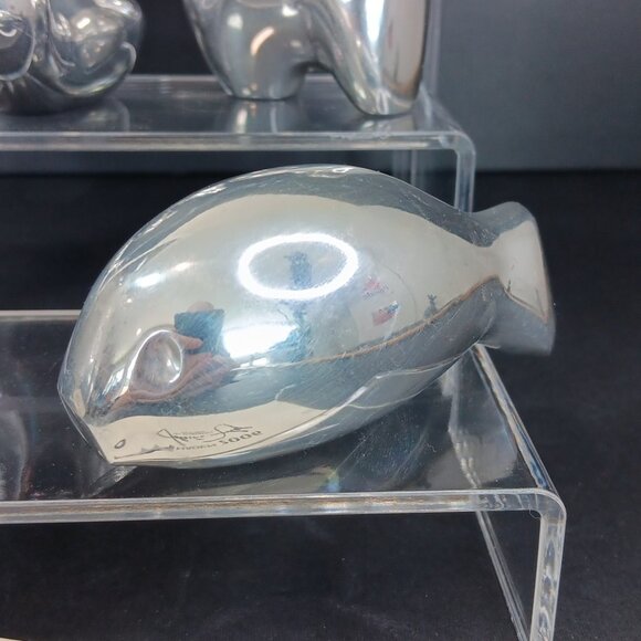 Lot Of 7+1 Hagen Collection by Leo Schimanszky Polished Chrome Figurines CANADA - Picture 3 of 16